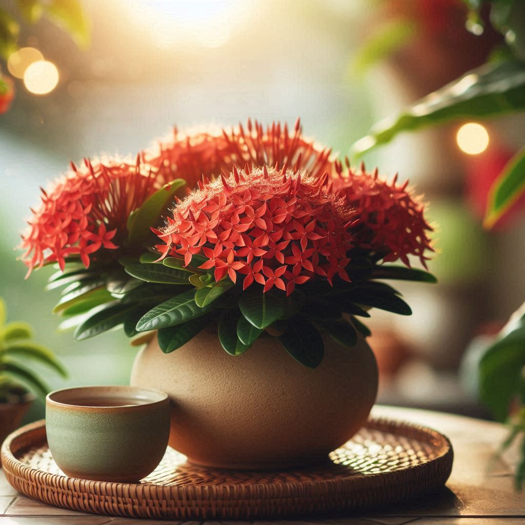 Ixora coccinea Leaf L <span style="color: #ff0000;">©</span><br> ใบเข็ม L <br> SKU: 2083 - Image 15